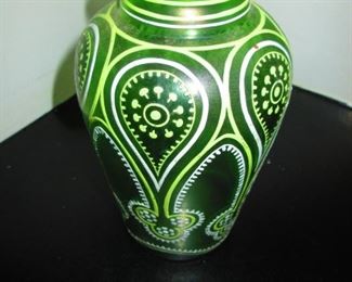 Antique Enameled Vase