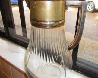 Large Cocktail Jug with Plated Mount