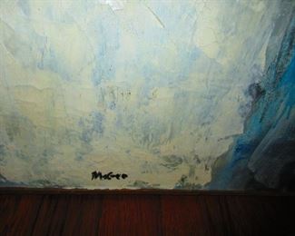 Signature on Winston McGee "Blue Estate"