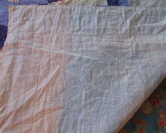 Verso of Vintage Handmade Quilt