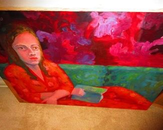Painting "Edgar Allen Poe" by: Kathryn Schloss