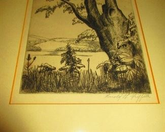Tree Study - by: Harold G. Griffith - Accepted at the Cleveland Museum of Art 13th Annual Exhibition 1931