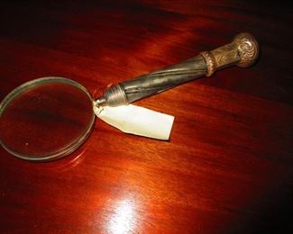 Magnifying Glass with Silvered Handle