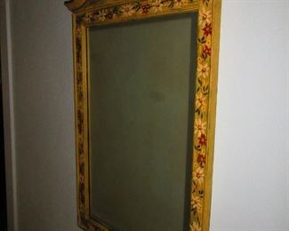 Hand Painted Vintage Mirror