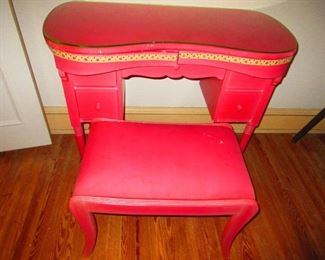 Vintage Dressing Table and Stool