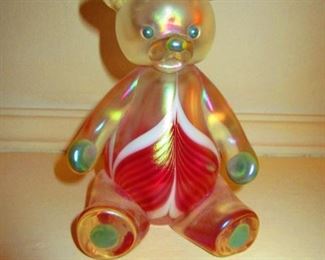 Abelman Art Glass Bear