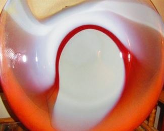 Large Art Glass Bowl