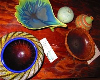 Studio Pottery and Art Glass Bowls & Vessels