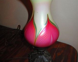 Abelman Art Glass Lamp