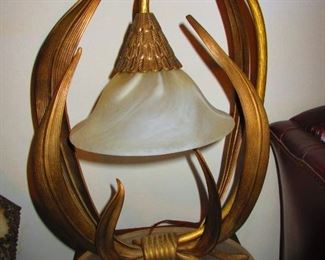 Art Deco Style Brass Lamp