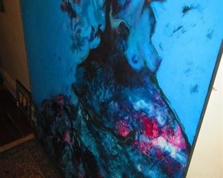 Tekavic - Oil on Canvas - Nude in Blue