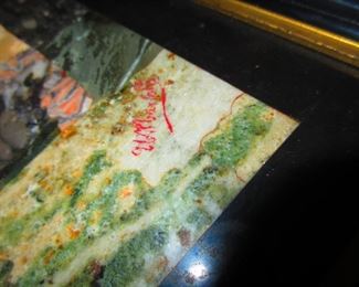 Signature on Pietra Dura