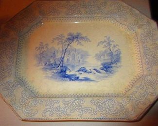 Transferware Platter