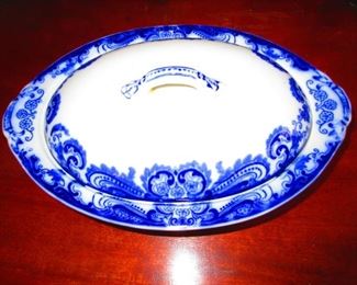 Flow Blue Tureen
