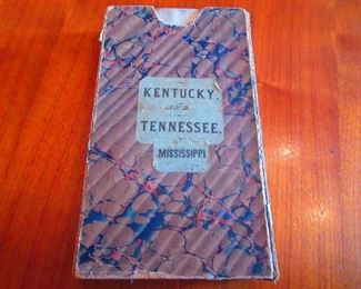 Civil War Era Map of Kentucky & Tennessee Belonging to General G.W. Morgan Ca. 1862. New Map of Kentucky and Tennessee, Middleton & Strobridge Co.