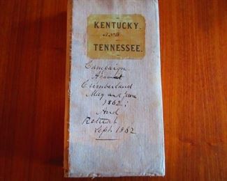 Detail of Civil War Era Map of Kentucky & Tennessee Belonging to General G.W. Morgan Ca. 1862. New Map of Kentucky and Tennessee, Middleton & Strobridge Co.