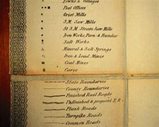 Detail to LG Civil War Era Map of Kentucky & Tennessee, Belonging to General G.W. Morgan Ca. 1862. Middleton Strobridge & Co.