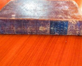 Spine of "A System of Human Anatomy" Illustrated Medical Book ca. 1848