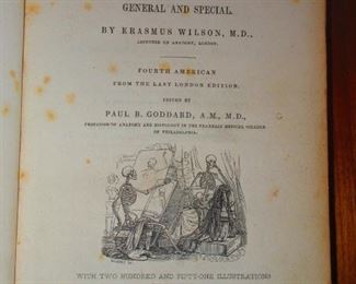 Detail of "A System of Human Anatomy" Illustrated Medical Book ca. 1848