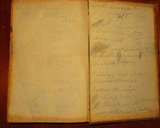 Detail of Signatures in "A System of Human Anatomy" Illustrated Medical Book ca. 1848