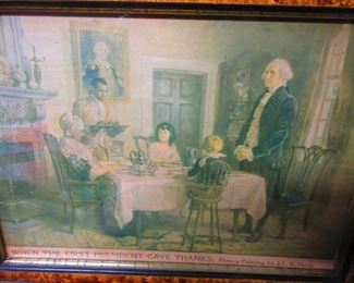Print "When the first President Gave Thanks"