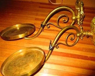 Brass Fern Wall Brackets