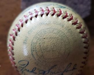 Mark on 1950 Yankees World Series Team Signed Baseball