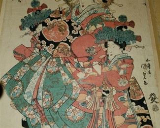 Antique Japanese Print believed to be by Kunisada