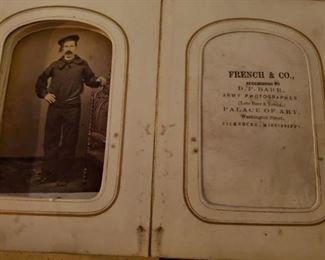 Detail to Civil War CDV Album, belonging to General George W. Morgan. Circa 1860's