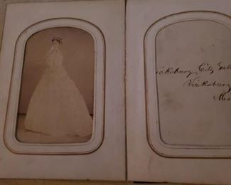 Detail to Civil War CDV Album, belonging to General George W. Morgan. Circa 1860's