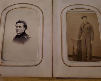 Detail to Civil War CDV Album, belonging to General George W. Morgan. Circa 1860's