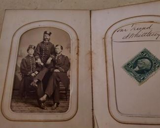 Detail to Civil War CDV Album, belonging to General George W. Morgan. Circa 1860's