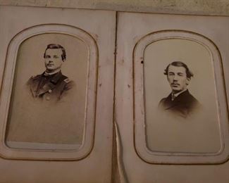 Detail to Civil War CDV Album, belonging to General George W. Morgan. Circa 1860's