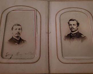 Detail to Civil War CDV Album, belonging to General George W. Morgan. Circa 1860's