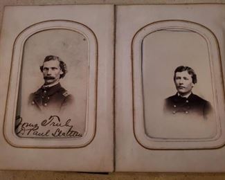 Detail to Civil War CDV Album, belonging to General George W. Morgan. Circa 1860's