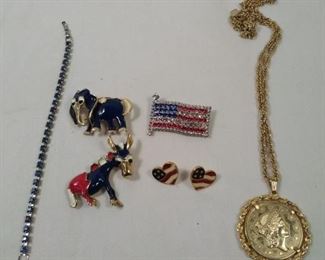Patriotic and political jewelry
