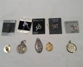 sterling silver pins and brooches