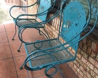 Vintage Metal Patio Chairs