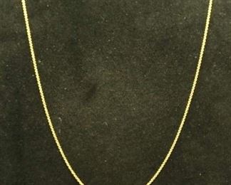 14K Gold Italian Chain Necklace