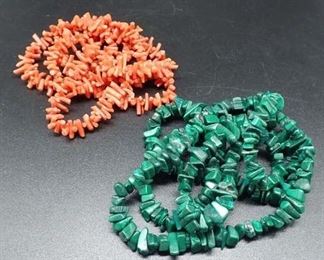 Mixed Collection Of Colorful Stone Necklaces