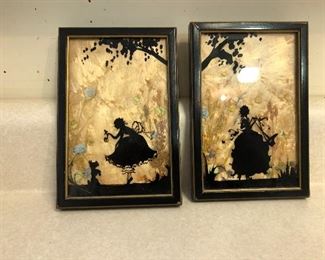 Fiary silhouette framed art