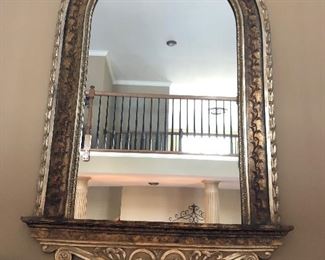 large fireplace mirror