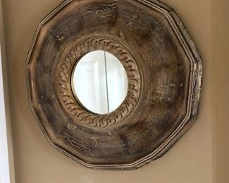 round wall decor mirror