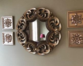 Wall art and mirror