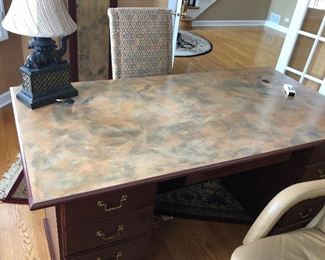 double ped desk