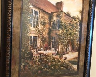framed Tuscany art