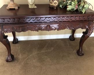 Faux Wood Hallway Entry Table