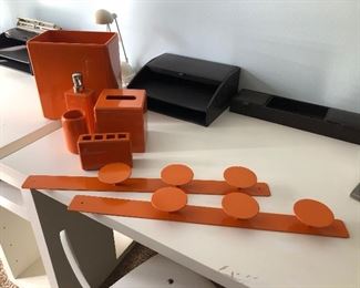 Orange Decor Bathroom