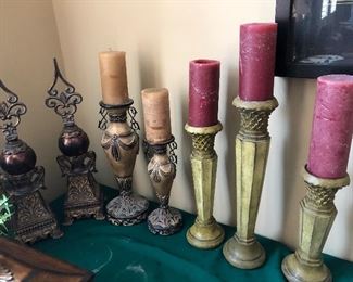 Gold Color Candle Stick Holders