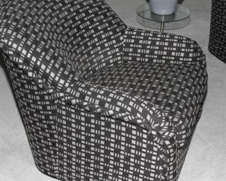 $365.00-Black & White Swivel Chair #2